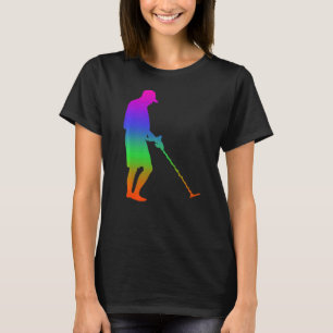 T-shirt Ombres De Chasse Au Trésor En Couleur Arc-En-Ciel