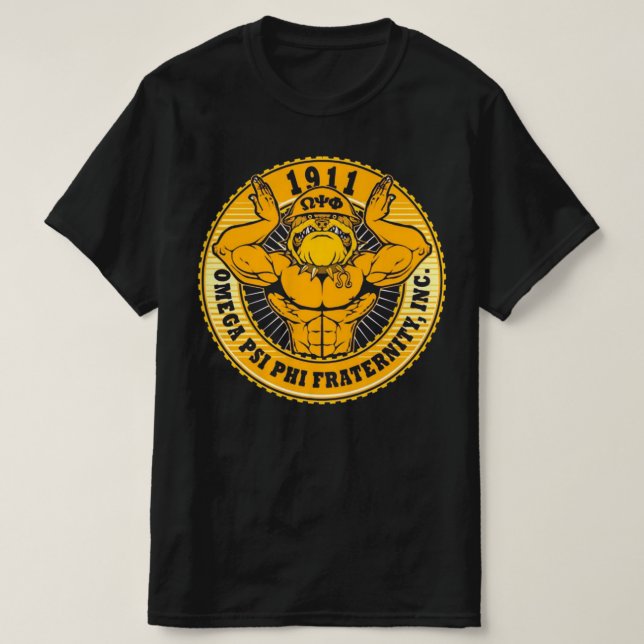 T-shirt Omega Psi Phi Omegawood 1911 (Design devant)