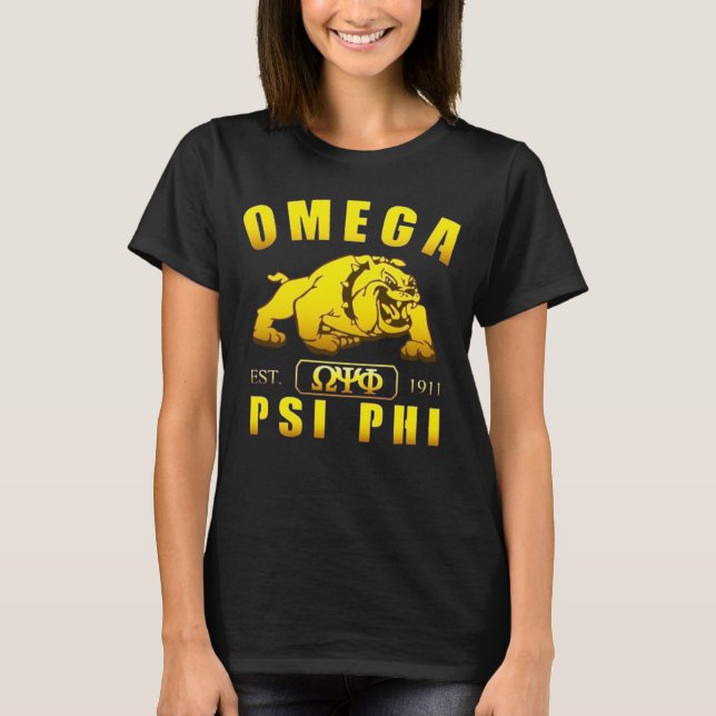 T-shirt Omega Psi Phi Omegawood 1911 (Devant)