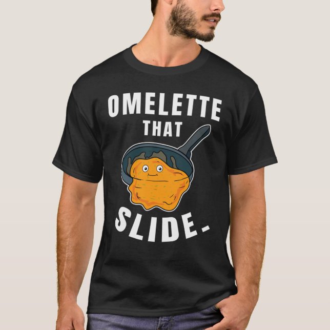 T-shirt Omelette Que Slide Petit Déjeuner Pour Oeuf (Devant)