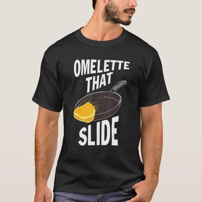 T-shirt Omelette qui glisse (Devant)