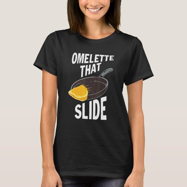 T-shirt Omelette qui glisse (Devant)