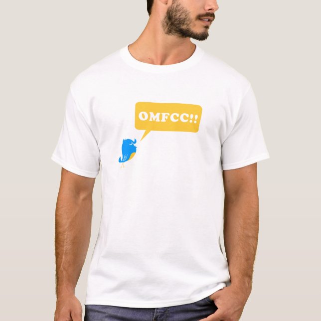 T-shirt OMFCC ! ! conception blanche de chemise (Devant)