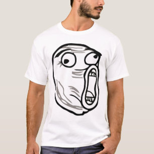 T-shirt omfg d'omg de rofl d'humour de meme de visage de