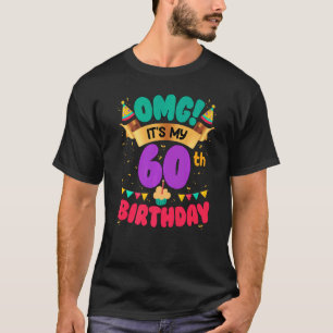 T-shirt Omg 60 ans C'est mon 60e anniversaire Retro Vint