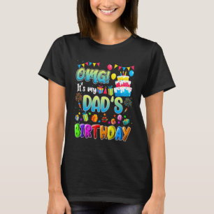 T-shirt Omg C'est la famille d'anniversaire de mon père Om