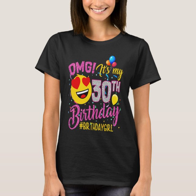 T-shirt OMG C'est ma fille de 30 ans de 30 ans (Devant)