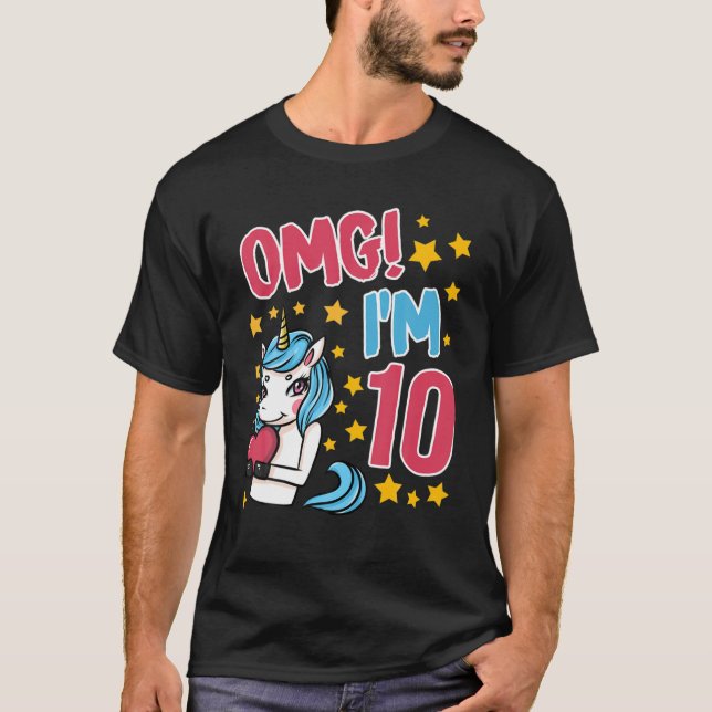 T-shirt OMG I AM 10 Classique (Devant)