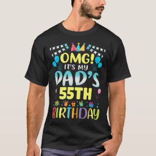 T-shirt Omg Son My Dads 55e Anniversaire Doux 55 Ans P