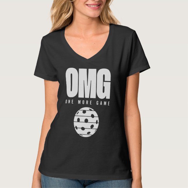 T-shirt Omg Un De Plus Game Pickle Ball Retro (Devant)
