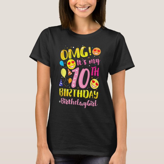 T-shirt Omgs Son 10ème Anniversaire Filles 10es Anniversai (Devant)