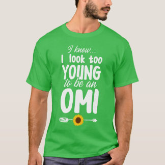T-shirt Omi Grandmaoo Young Grand-mère Mothers Day drôle