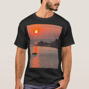 T-shirt Omis Croatie coucher de soleil Orange Sky