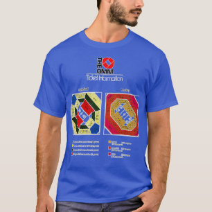 T-shirt Omni Coliseum à Atlanta Seating Chart 3 TShir