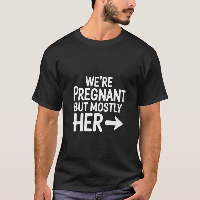 T-shirt On est Enceinte, mais surtout son drôle de couple (Devant)