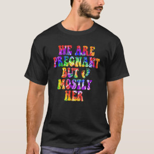 T-shirt On est enceinte mais surtout son nouveau-né Faire-