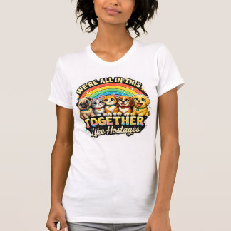 T-shirt On est tous dans le même bateau comme des otages
