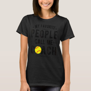 T-shirt On M'Appelle Coach Softball Coaching