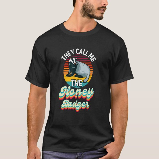 T-shirt On M'Appelle Le Badger De Miel (Devant)