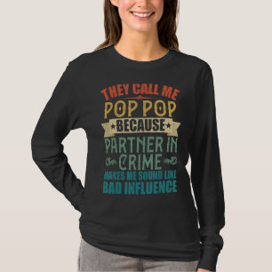 T-shirt On M'Appelle Pop Pop Parce Qu'On S'Associe Aux Cri