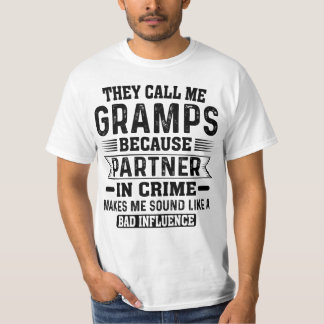 T-shirt On M'Appelle Un Partenaire En Fête des pères Crimi