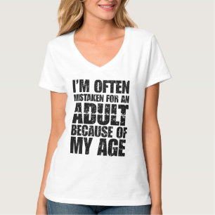 T-shirt On me prend souvent pour un adulte à cause de mon