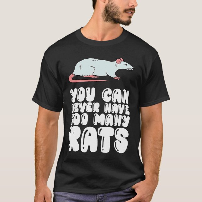 T-shirt On n'a jamais trop de rats (Devant)