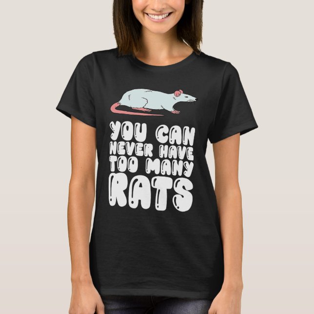 T-shirt On n'a jamais trop de rats (Devant)