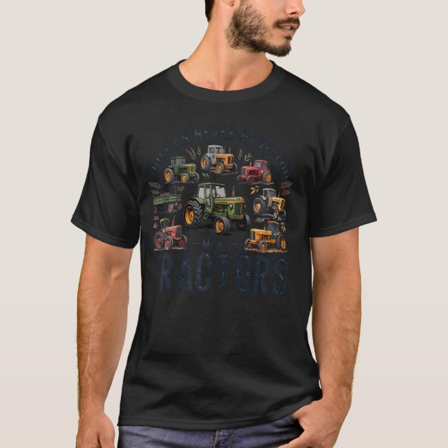 T-shirt On n'a jamais trop de tracteurs (Devant)