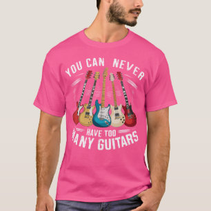 T-shirt On ne peut jamais avoir trop de guitares Musique G