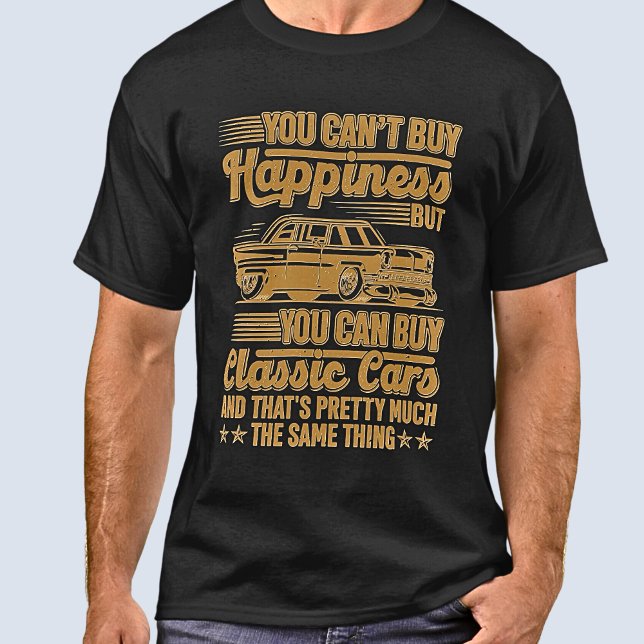 T-shirt On ne peut pas acheter le bonheur mais les voiture (Créateur téléchargé)