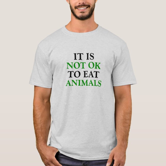 T-shirt on ne peut pas manger de cendres animales (Devant)