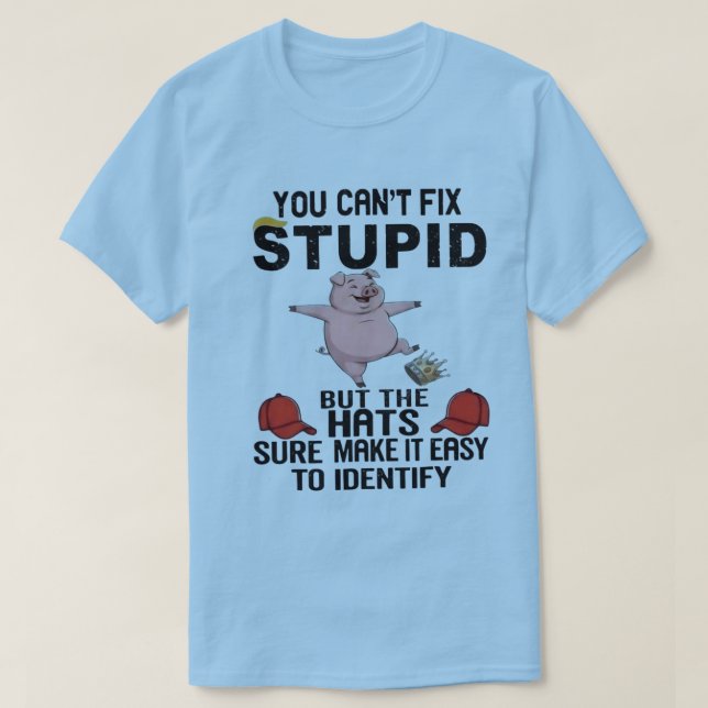 T-shirt on ne peut pas réparer bête (Design devant)