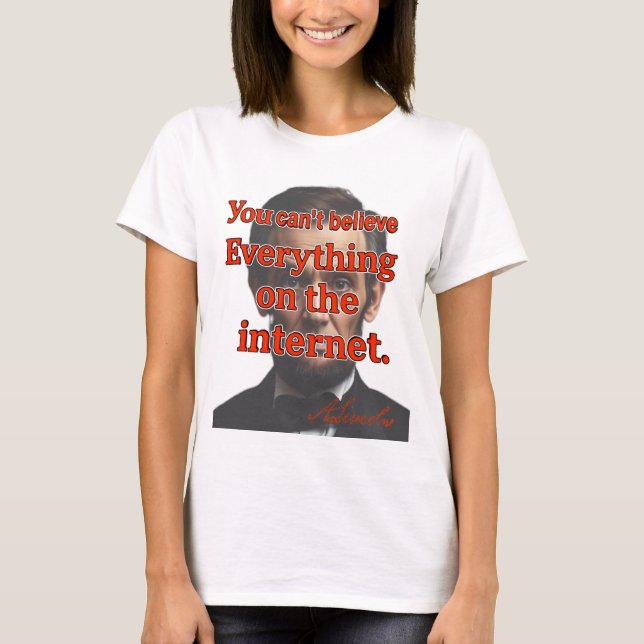 T-shirt On ne peut pas tout croire (Devant)