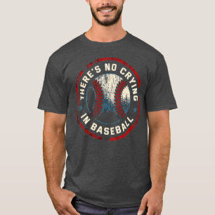 T-shirt On ne pleure pas au baseball des années 90 Retro S