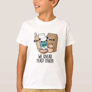 T-shirt On Pétrit la Levure Autres Blagues de Pâtisserie D