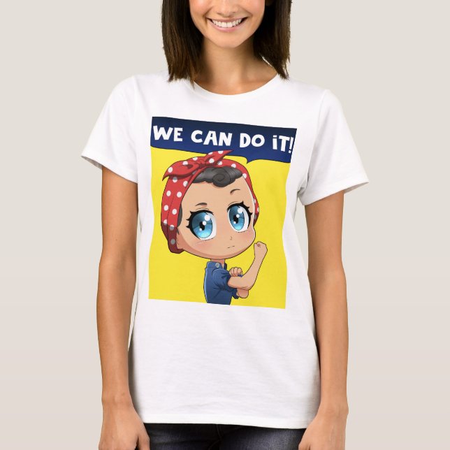 T-shirt On Peut Le Faire ! Chibi Girl Rosie (Devant)