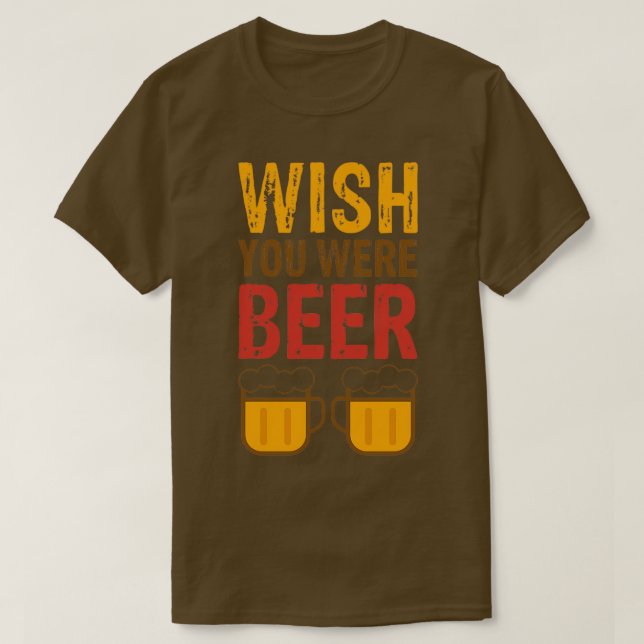 T-shirt on regrette que tu sois de la bière (Design devant)