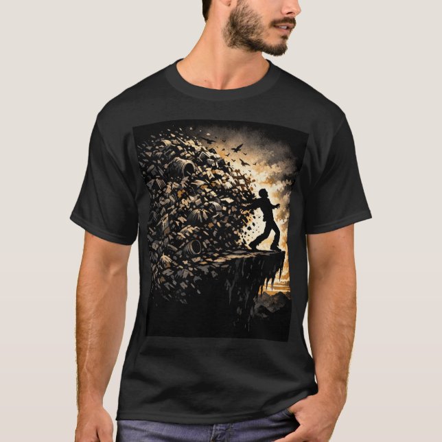 T-shirt On the Edge of Environmental Collapse (Devant)