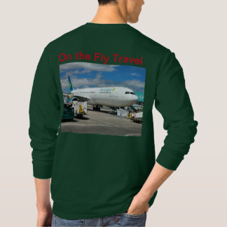 T-shirt On The Fly Travel Air Lingus Manches Longues
