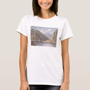 T-shirt On the River Elbe, near Lowosiege à Saxony, plate