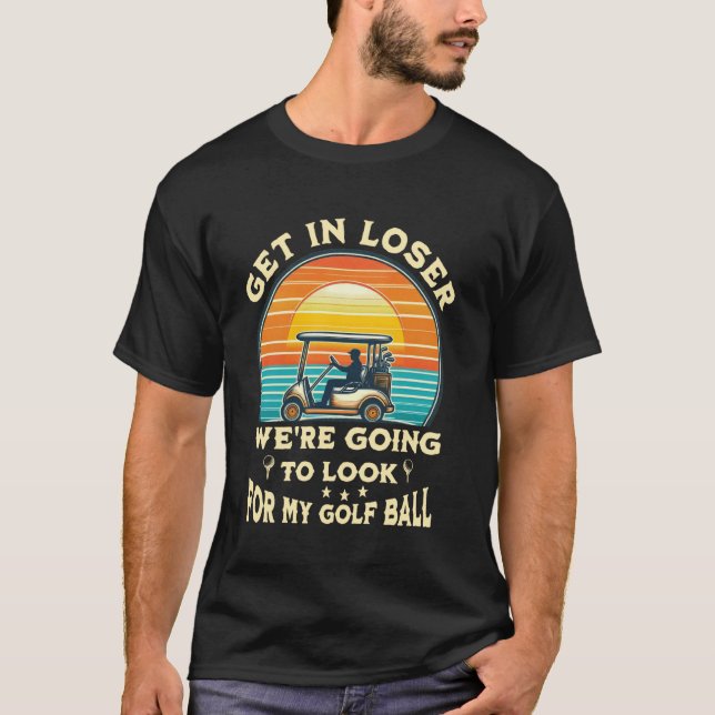 T-shirt On va chercher mon ballon de golf (Devant)