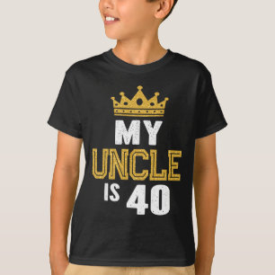 T-shirt Oncle a 40 ans idée pour les 40 ans de l'oncle