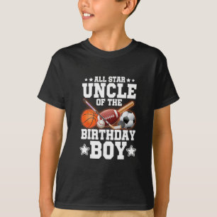 T-shirt Oncle All Star Du Garçon D'anniversaire Sketll Foo