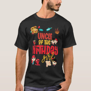 T-shirt Oncle Anniversaire Fille Pirate Anniversaire Thème