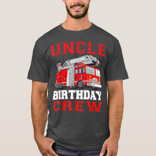 T-shirt Oncle Anniversaire Pilotes de camion d'incendie Po