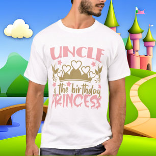 T-shirt Oncle Anniversaire Princesse mot art