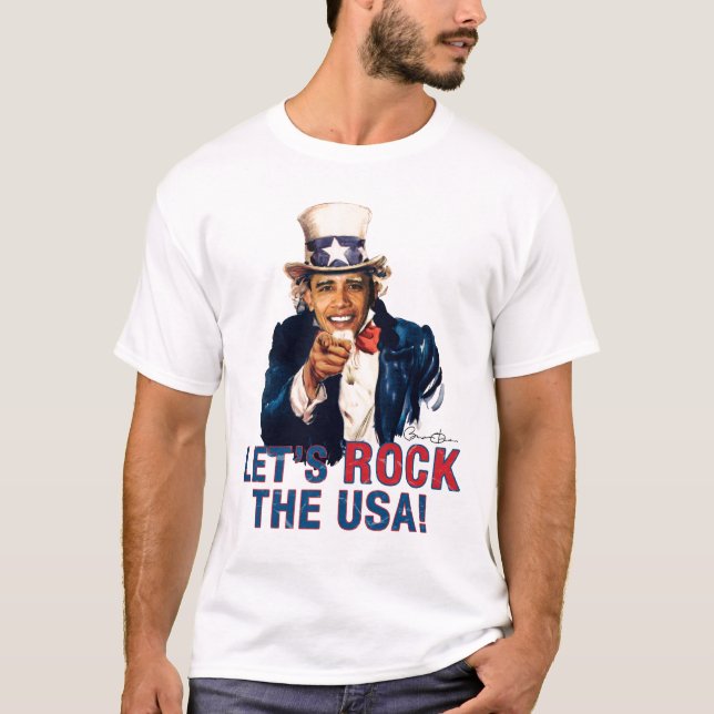 T-shirt Oncle Barack Obama - basculons les Etats-Unis (Devant)