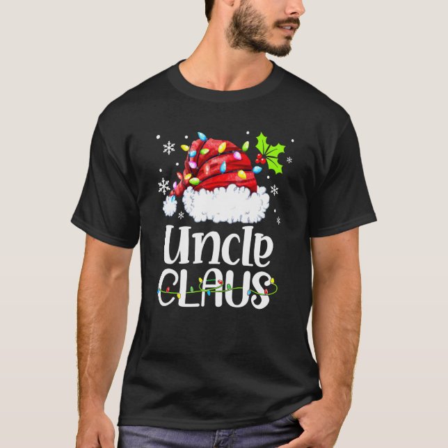 T-shirt Oncle Claus Gnome Joyeux Noël Noël Noël Noël Noël  (Devant)