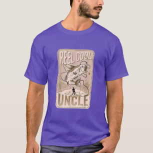 T-shirt Oncle Cool de bobinePêche à la mouche, Oncle pêche